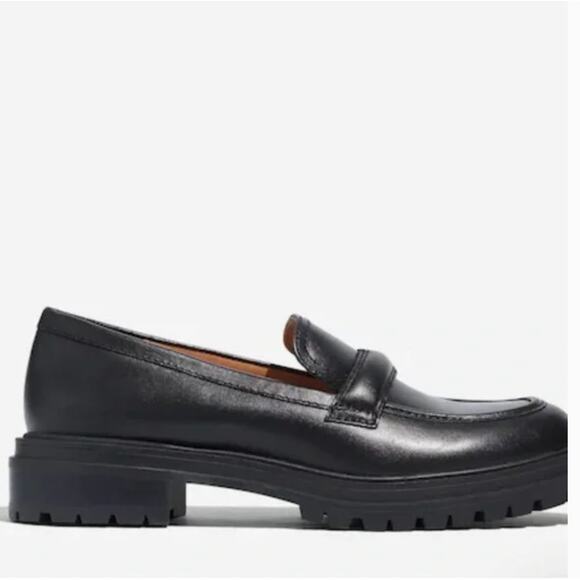 Madewell Bradley Lugsole Loafers 7.5 Black NWT Flats NG674 Academia Prep Capsule - Picture 3 of 7